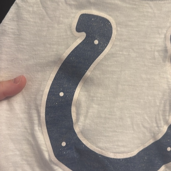 NFL juniors Raglan Sleeve Shirt - Black and White and colts - Picture 4 of 4